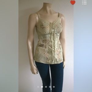 90s vintage silk boho hipster top